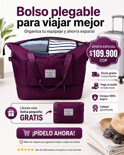 Bolsa de Viaje 2 en 1 - Incluye Una Bolsa Pequeña de Regalo