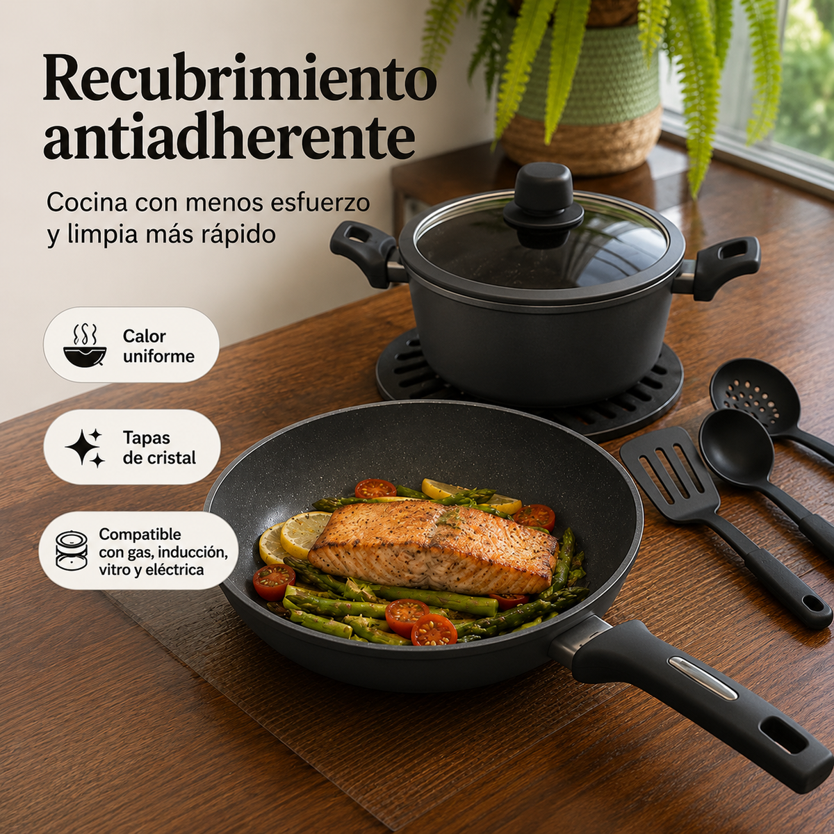 Batería Cocina Ollas 13 Piezas Utensilio ( PAGINA RESERVA )