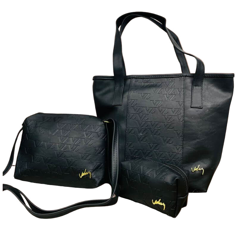 TRIO CARTERAS DE CUERO VELEZ