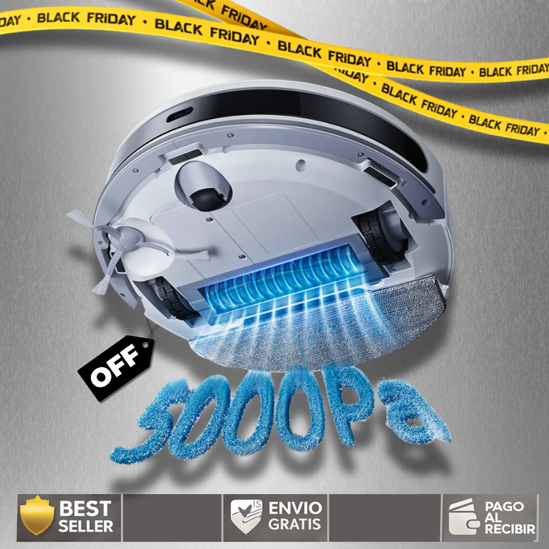 Aspiradora robot inteligente  CleanPro™ 3 en 1 Dropea